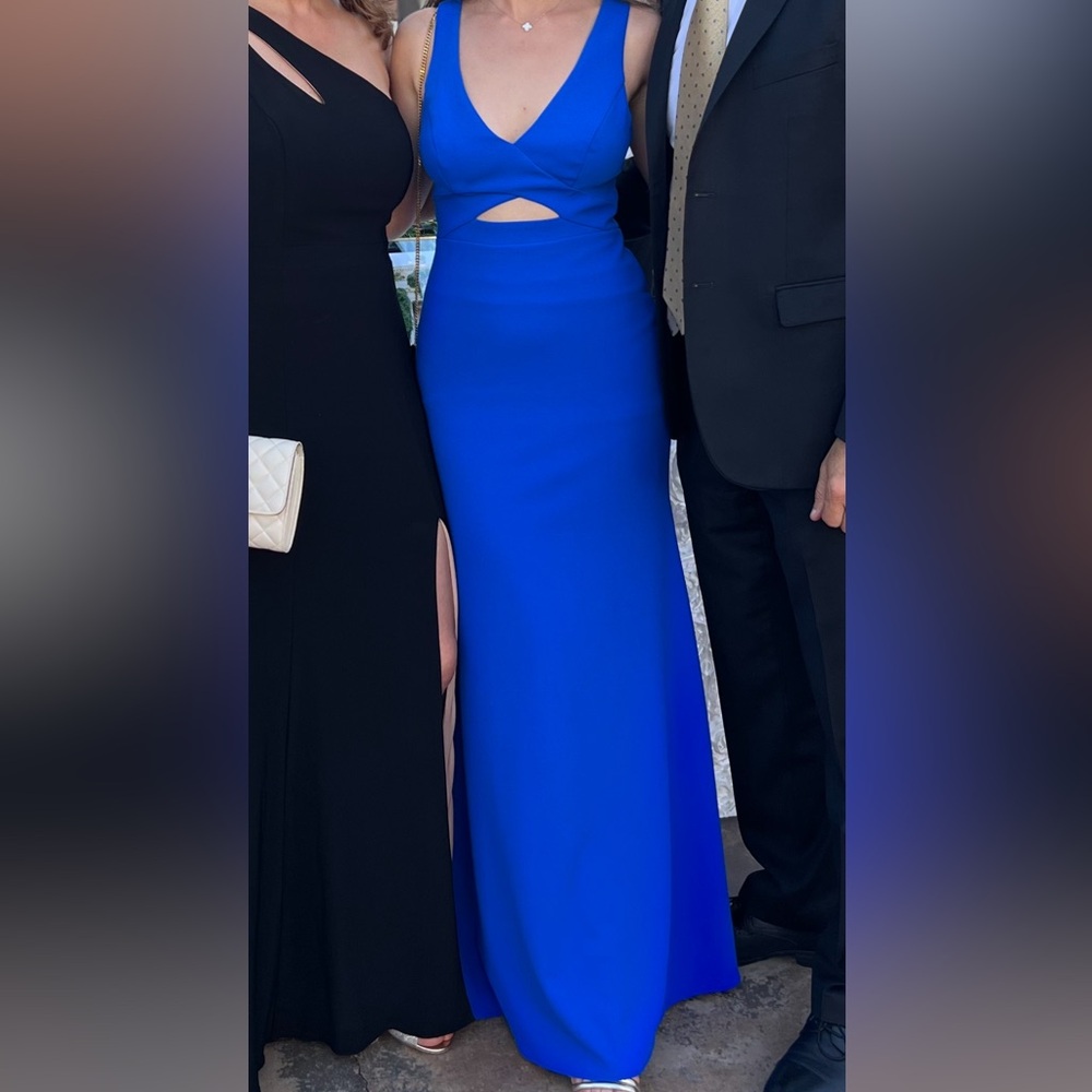 Betsy Adam Blue Maxi Dress